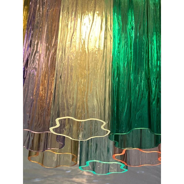 Large Multicolor Murano Chandelier by Valentina Planta For Sale - Image 16 of 18