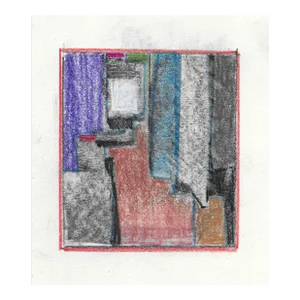 1996 Charles Dudley Abstract Pastel