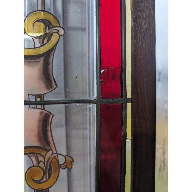 19th Century Stained Glass Windows, Set of 2 For Sale - Image 6 of 8