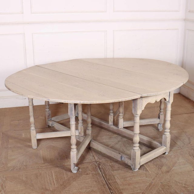 English Bleached Dining Table, 1890s For Sale - Image 11 of 11