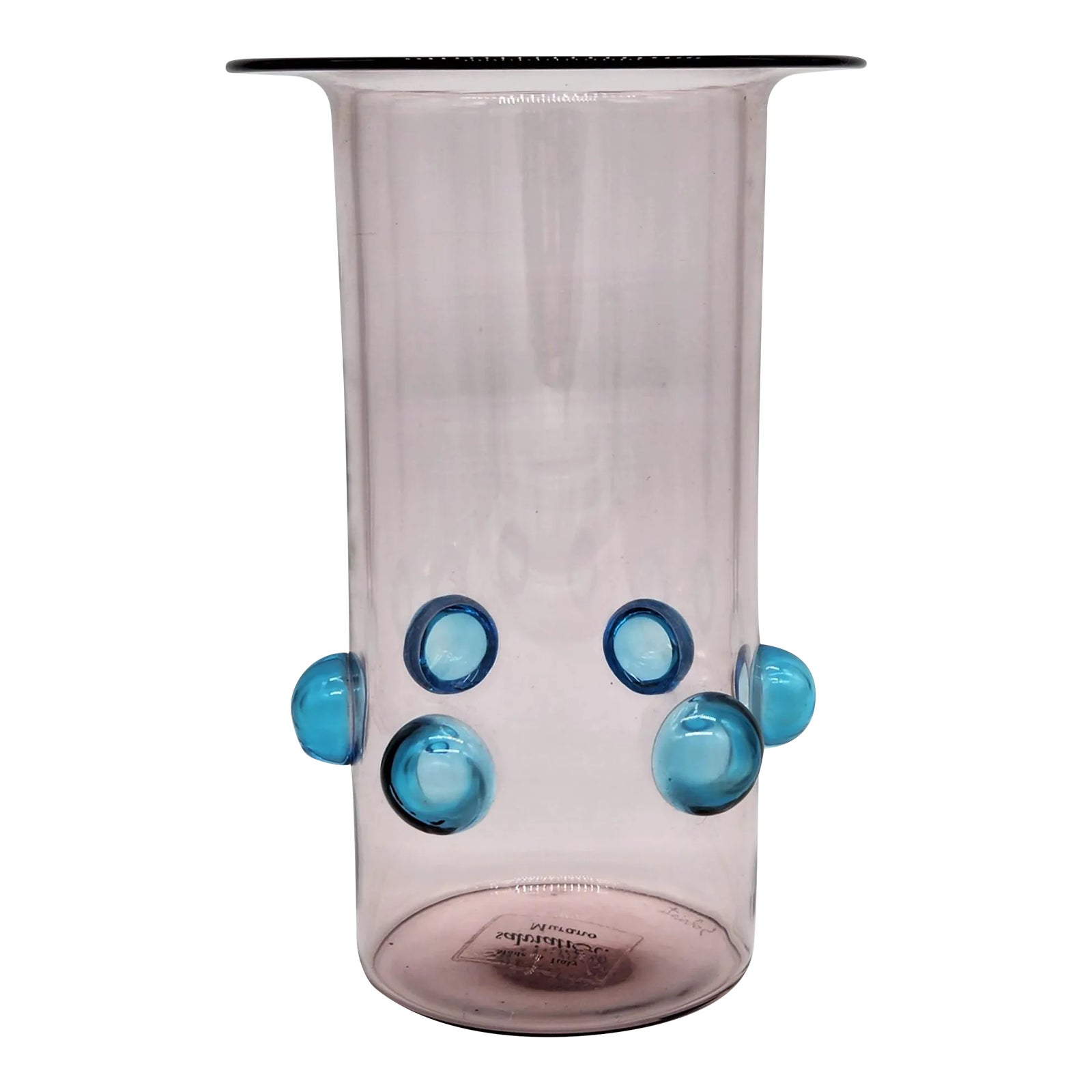 1960s Luciano Gaspari for Salviati Murano Glass Vase | Chairish