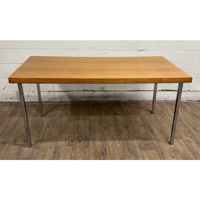 Vintage Danish Scandinavian Style MCM Dining Table Desk Console For Sale - Image 11 of 14