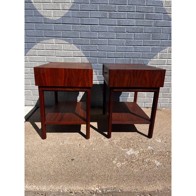 Mid-Century Modern Jack Cartwright for Founders, Pair of Nightstands, Attributed For Sale - Image 9 of 13