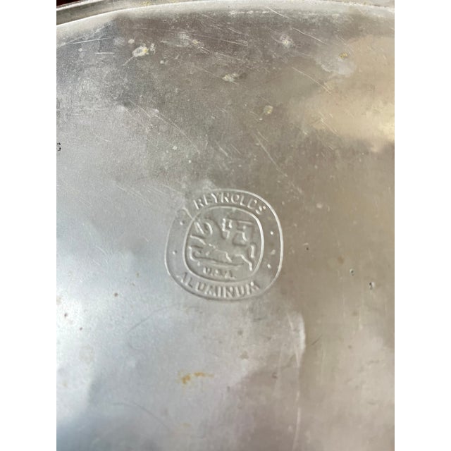 Vintage Reynolds Hammered Aluminum Waste Basket For Sale - Image 10 of 10