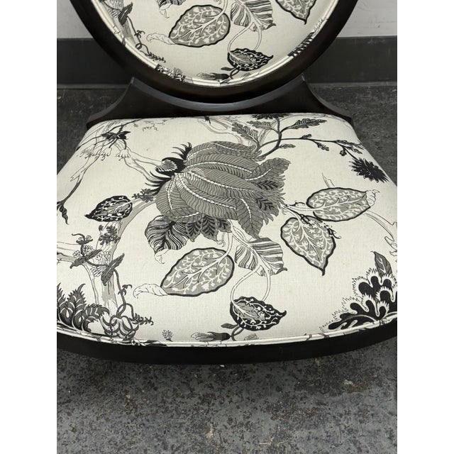 Wood Kravet Furniture Truro Oval Back Armchairs, Pair For Sale - Image 7 of 12