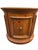 Ethan Allen Vintage Ethan Allen Tuscan Knotty Pine Drum End Table Side Cabinet Lion Head Pull For Sale - Image 4 of 18