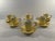 Mid-Century Modern Mid 20th Century Italian Gna Porcelain Demitasse / Espresso Set With Brass Handles - Service for Six For Sale - Image 3 of 12