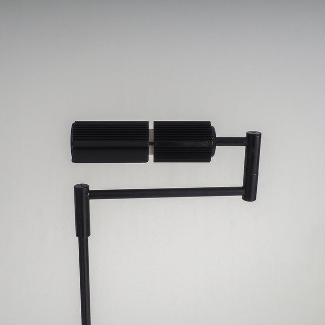 Black Haloprofil 878HR Floor Lamp by Viktor Frauenknecht for Swiss Lamps International, 1970s For Sale - Image 8 of 16