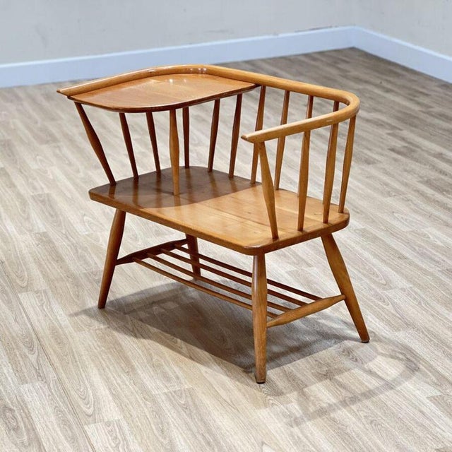 Ercol Telephone Seat by Lucian Ercolani, England, 1960s For Sale - Image 10 of 10