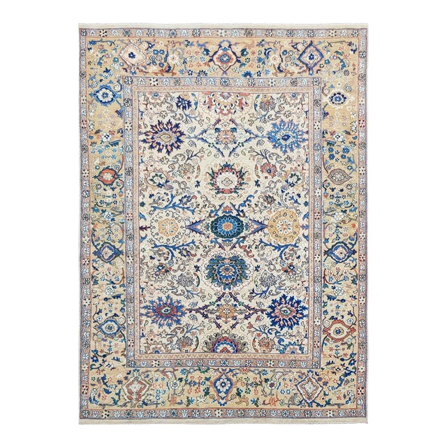 Hand Knotted Sultan Abad Design Wool Rug. 7'8" X 10'7" For Sale