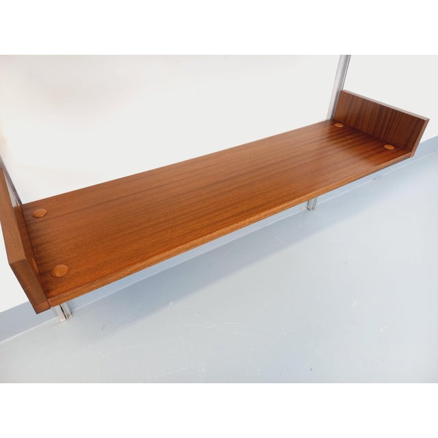 Vintage Wall-Mounted Bookcase with Secretaire Bar by Guariche Mortier Motte for Arp Minvielle, 1960s For Sale - Image 15 of 18