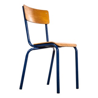 Sea Blue Stacking Dining Chair from Mullca, 1960s For Sale