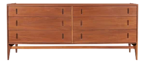1950s Glenn of California Walnut Dresser by Richard Thompson