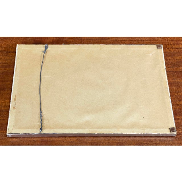 Paper Original Antique Japanese Woodblock Print by Utagawa Hiroshige Titled Atagoshita Yabukōji (Atagoshita and Yabu Lane) For Sale - Image 7 of 7