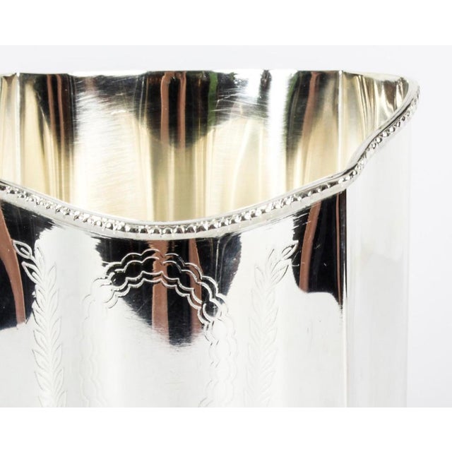 Metal 20th Century Neoclassical Silver-Plated Wine Coaster For Sale - Image 7 of 13