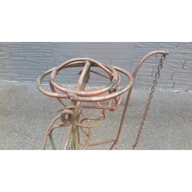 Late 20th Century A.R. Gately "Fisherman" Metal Garden Sculpture For Sale - Image 5 of 13