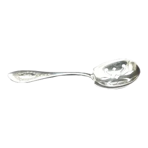 Shreve & Co Sterling Silver Napoleonic Pierced Jelly or Berry Serving Spoon 1905 San Francisco
