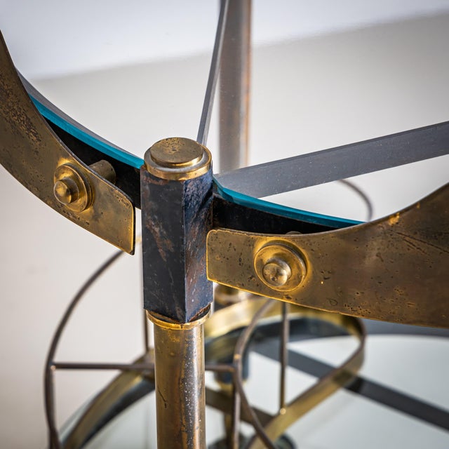 Mid-Century Modern Brass and Glass Bar Cart, Italy, Mid-20th Century For Sale - Image 3 of 18