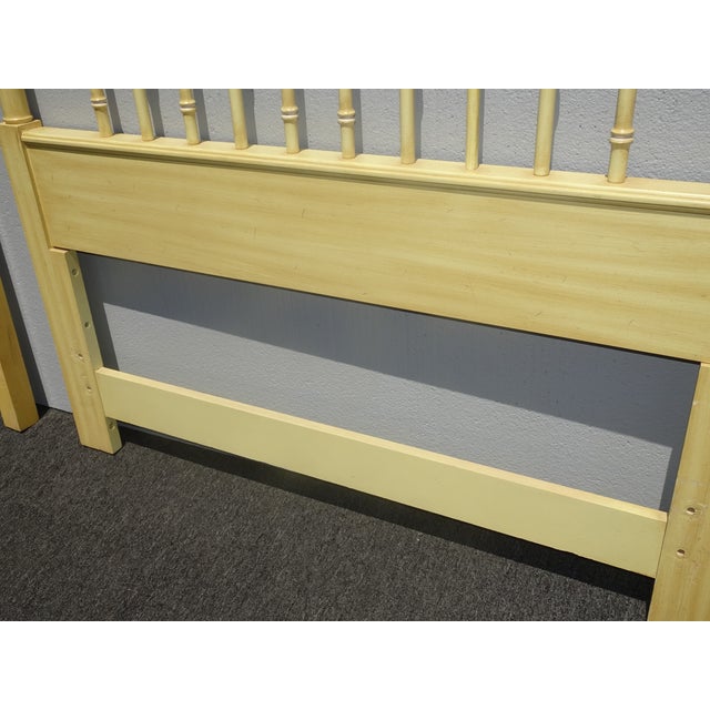 Vintage French Country Yellow Twin Headboards Bed Frames by Thomasville