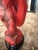 Vintage Faux Cinnabar Chinoiserie Figural Chalkware Table Lamps - Pair For Sale In Atlanta - Image 6 of 6
