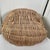 Wood Vintage Handwoven Appalachian Wicker Buttocks Basket With Twisted Bentwood Handle For Sale - Image 7 of 12