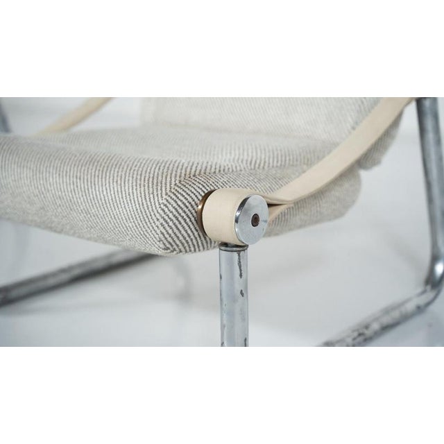 Upholstered Tubular Chrome Lounge Chairs, Italy, 1960s, Set of 2 For Sale - Image 3 of 14