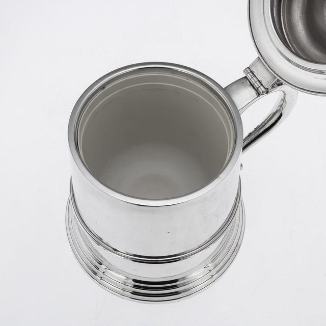 Vintage Italian Silver Plated Lidded Tankard Ice Bucket, 1970 For Sale - Image 10 of 15