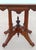 Late 19th Century Antique American Victorian Eastlake Marble Top Parlor Table | Carved Walnut Side Table on Casters | C. 1880–1900 For Sale - Image 5 of 15