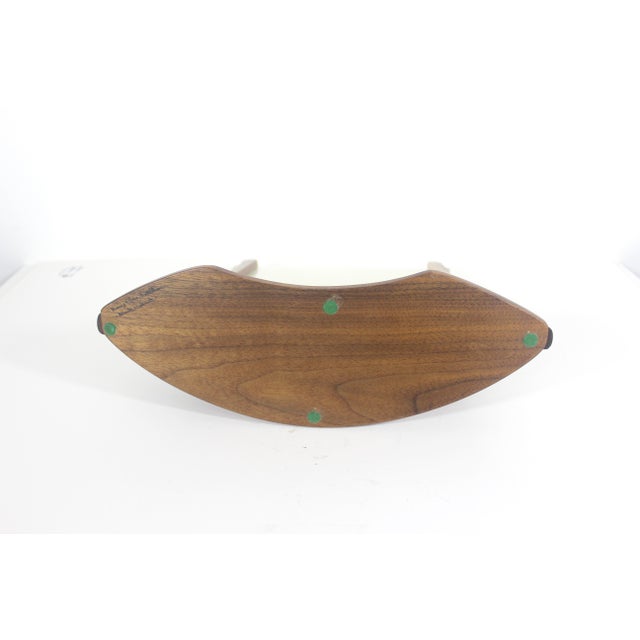 Vintage Art Nouveau Style Black Walnut Wood Photo Frame for Table Top No Glare Glass 8”x10” Picture For Sale - Image 4 of 11