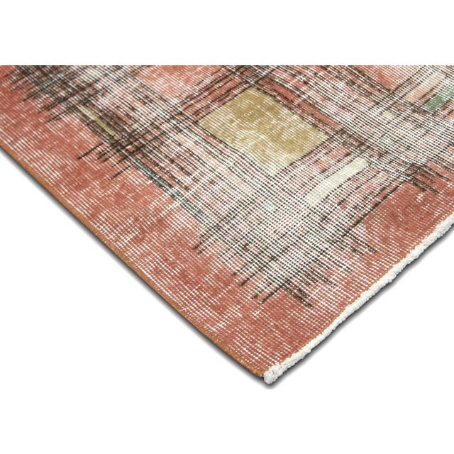 Mid-Century Modern 1960s Turkish Mid-Century-Modern Rug For Sale - Image 3 of 5