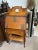 Antique Tiger Oak Flip Down Cabinet For Sale - Image 10 of 11