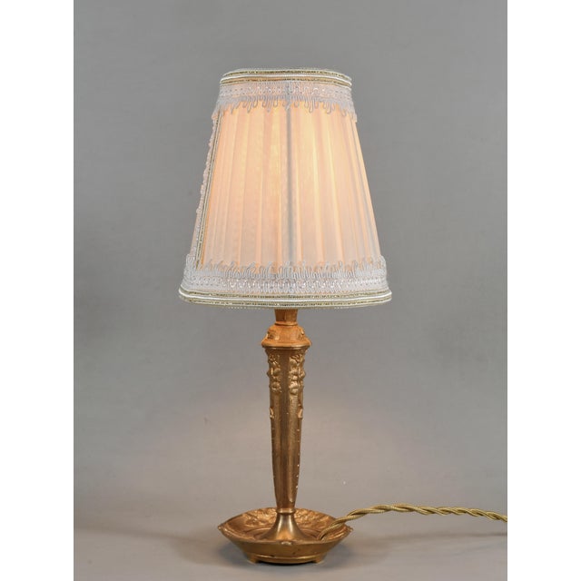 French Art Deco Table Lamp by Cherrier & Besnus 1920s France For Sale - Image 9 of 14