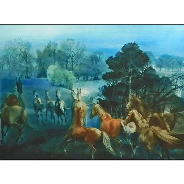 "Happy Horse" Original Limited Edition Mezzotint by G. H. Rothe Hand signed, titled and numbered by the artist Image Size:...