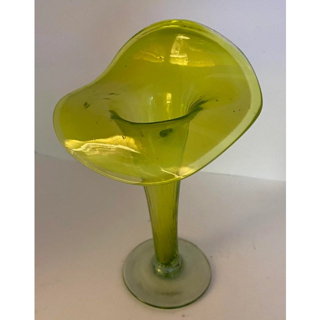 Art Nouveau Art Glass Vase, Jack-in-the-Pulpit For Sale - Image 10 of 10
