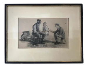 Arthur William Brown Drawing, with an Inscription by Booth Tarkington, 1915