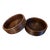 Antique Georgian Reeded Mahogany Treen Wine Bottle Coasters - a Pair For Sale