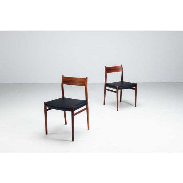 Model 418 Dining Chairs in Rosewood by Arne Vodder for Sibast Mobler, Denmark, 1960, Set of 8 For Sale - Image 10 of 17