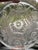 Vintage French Clear Press Cut Glass Coasters S/4 3.5"D in very good condition.
