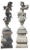 Italian Putto Stone Garden Statues Representing Musicians, Set of 2 For Sale