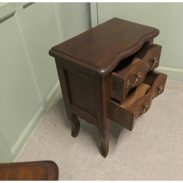 Wood French Country Oak Bedside Tables, 1960, Set of 2 For Sale - Image 7 of 8