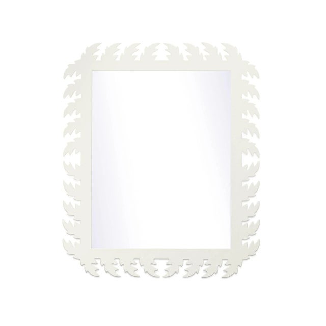 Contemporary Fleur Home Audubon Rectangle Mirror in White Dove, 33x43 For Sale - Image 3 of 3
