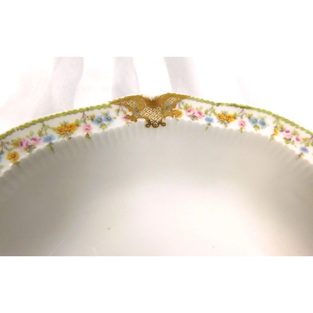 Ceramic Antique Theodore Haviland Coupe Soup/Cereal Bowl in Schleiger 630-2 - Set of Six For Sale - Image 7 of 7