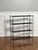 Black Tony Paul Style Vintage Mid-Century Modern Metal Etagere With Brass Ball Finials, 1960s For Sale - Image 8 of 14