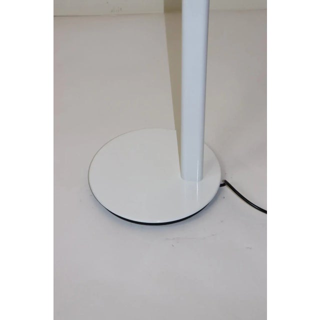 Mid-Century Modern Floor Lamp With Murano Blue Glass Shade For Sale - Image 10 of 12