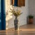 Handmade Ceramic Imperial Palace Vase (60cm) Classic White Symmetrical Saz-Hatai Pattern For Sale - Image 10 of 12