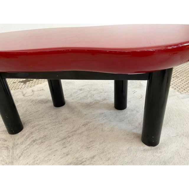 1980s Postmodern Jay Spectre Joan Crawford "Red Lips" Lacquered Coffee Table - Century Furniture For Sale - Image 13 of 17