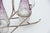 Purple Cut Glass Cruet, Set of 3, in Good conditions.