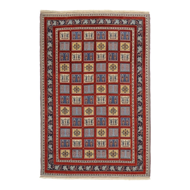 Vintage Indian Gabbeh Rug, 06'07 X 09'10 For Sale