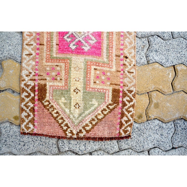 Tribal 1960s Vintage Wool Rug For Sale - Image 3 of 6