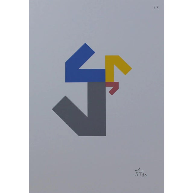 Anton Stankowski Abstract Serigraph For Sale